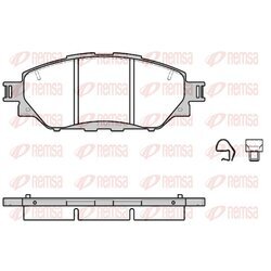 Sada brzdových platničiek kotúčovej brzdy REMSA 1671.04