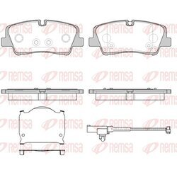 Sada brzdových platničiek kotúčovej brzdy REMSA 1687.10