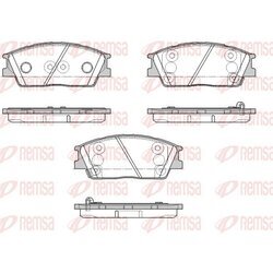 Sada brzdových platničiek kotúčovej brzdy REMSA 1967.02