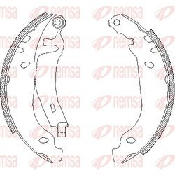 Brzdové čeľuste REMSA 4506.01