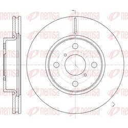 Brzdový kotúč REMSA 61169.10