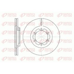 Brzdový kotúč REMSA 6188.10
