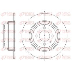 Brzdový kotúč REMSA 6335.00