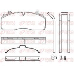 Sada brzdových platničiek kotúčovej brzdy REMSA JCA 1726.80