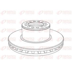 Brzdový kotúč REMSA NCA1055.20