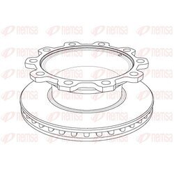 Brzdový kotúč REMSA NCA1081.20