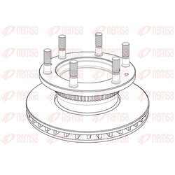 Brzdový kotúč REMSA NCA1164.20