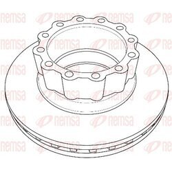 Brzdový kotúč REMSA NCA1229.20