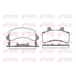 Sada brzdových platničiek kotúčovej brzdy REMSA 0516.00