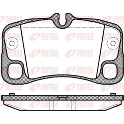 Sada brzdových platničiek kotúčovej brzdy REMSA 1369.00