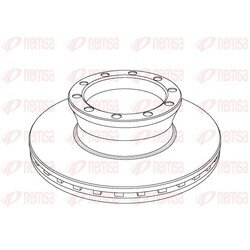 Brzdový kotúč REMSA NCA1040.20