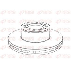 Brzdový kotúč REMSA NCA1046.20