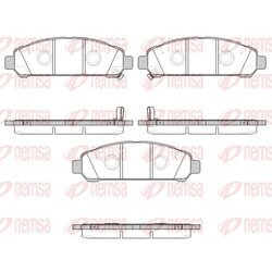 Sada brzdových platničiek kotúčovej brzdy REMSA 1357.02