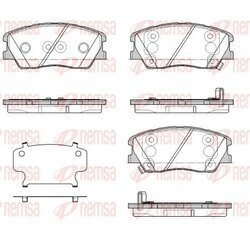 Sada brzdových platničiek kotúčovej brzdy REMSA 1884.02