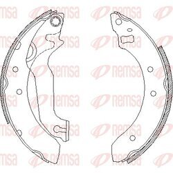 Brzdové čeľuste REMSA 4057.00