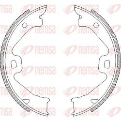 Brzdová čeľusť, parkovacia brzda REMSA 4704.00