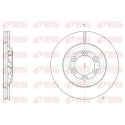 Brzdový kotúč REMSA 61510.10