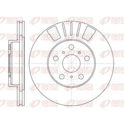 Brzdový kotúč REMSA 6445.10