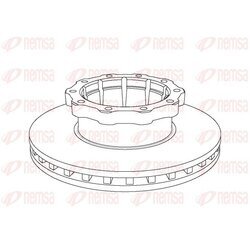 Brzdový kotúč REMSA NCA1048.20