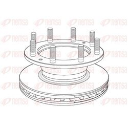 Brzdový kotúč REMSA NCA1167.20