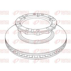 Brzdový kotúč REMSA NCA1222.20
