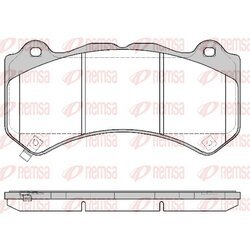 Sada brzdových platničiek kotúčovej brzdy REMSA 1376.04