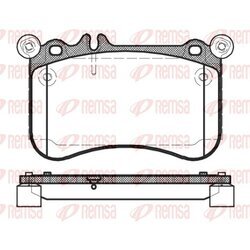 Sada brzdových platničiek kotúčovej brzdy REMSA 1465.00