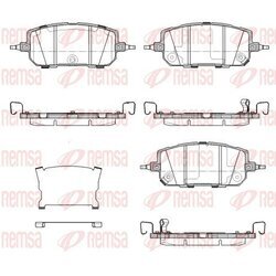 Sada brzdových platničiek kotúčovej brzdy REMSA 1960.02