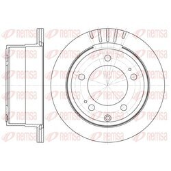 Brzdový kotúč REMSA 61735.10