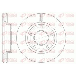 Brzdový kotúč REMSA 6841.10