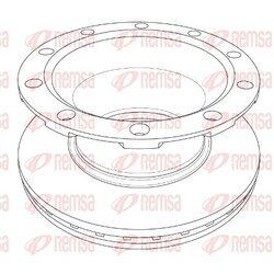 Brzdový kotúč REMSA NCA1217.20