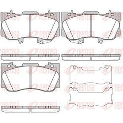 Sada brzdových platničiek kotúčovej brzdy REMSA 1685.02