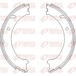 Brzdová čeľusť, parkovacia brzda REMSA 4741.00