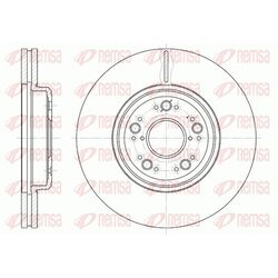 Brzdový kotúč REMSA 61252.10