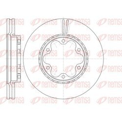 Brzdový kotúč REMSA 61723.10