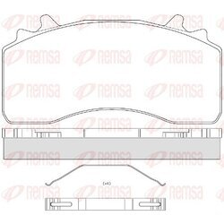 Sada brzdových platničiek kotúčovej brzdy REMSA JCA 1526.00