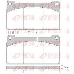 Sada brzdových platničiek kotúčovej brzdy REMSA JCA 823.40