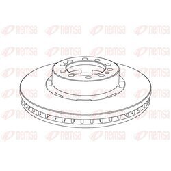 Brzdový kotúč REMSA NCA1074.20