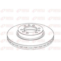 Brzdový kotúč REMSA NCA1180.20