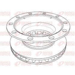Brzdový kotúč REMSA NCA1237.20