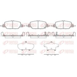 Sada brzdových platničiek kotúčovej brzdy REMSA 1730.02