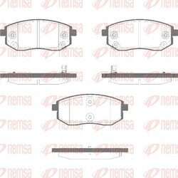 Sada brzdových platničiek kotúčovej brzdy REMSA 1981.02