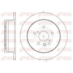 Brzdový kotúč REMSA 61158.00