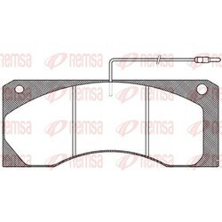 Sada brzdových platničiek kotúčovej brzdy REMSA JCA 585.40