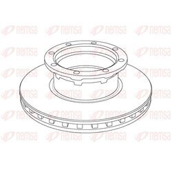 Brzdový kotúč REMSA NCA1056.20