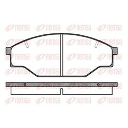 Sada brzdových platničiek kotúčovej brzdy REMSA 0197.10