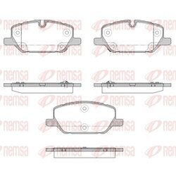 Sada brzdových platničiek kotúčovej brzdy REMSA 1926.12