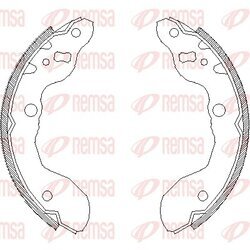 Brzdové čeľuste REMSA 4016.00