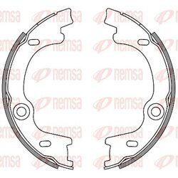 Brzdová čeľusť, parkovacia brzda REMSA 4630.00