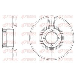 Brzdový kotúč REMSA 6009.10